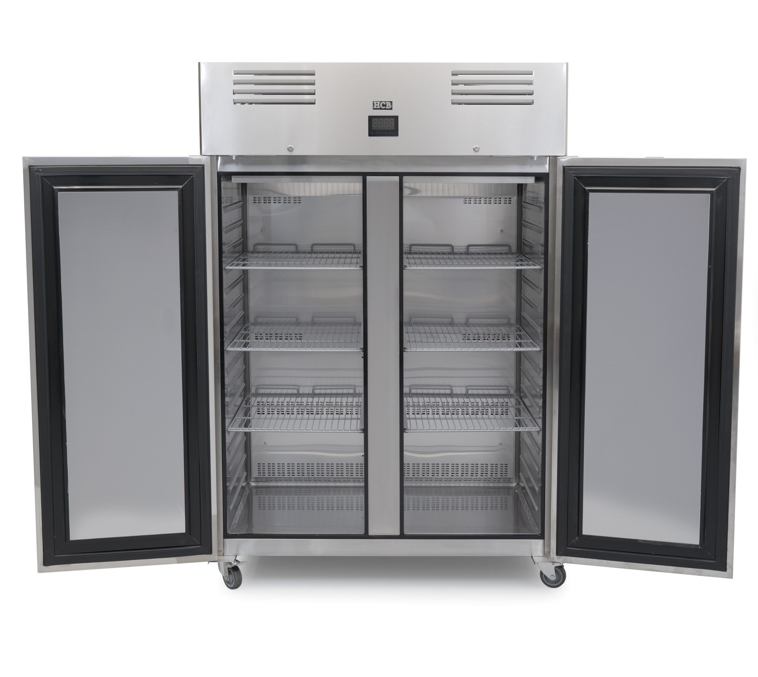 HCB Refrigerator - 2 doors - 1195 liters - energy-efficient - stainless steel - 230V