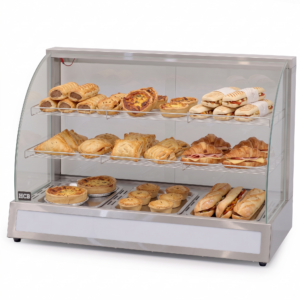 HCB Hot Display Case - 95 cm - 230V - stainless steel