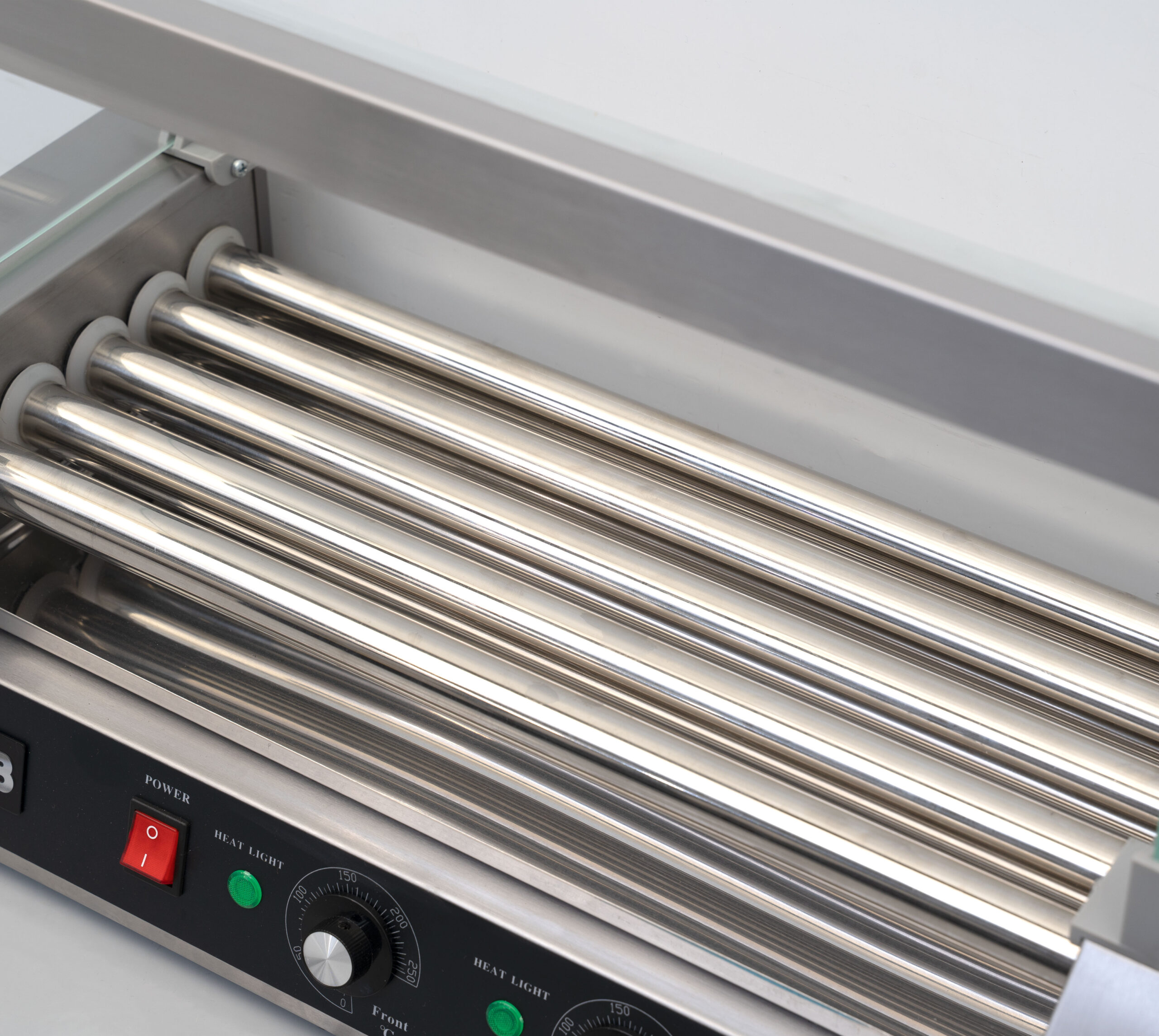 HCB Sausage Grill - Hot Dog Roller - 5 Rolls - Stainless Steel - 230V