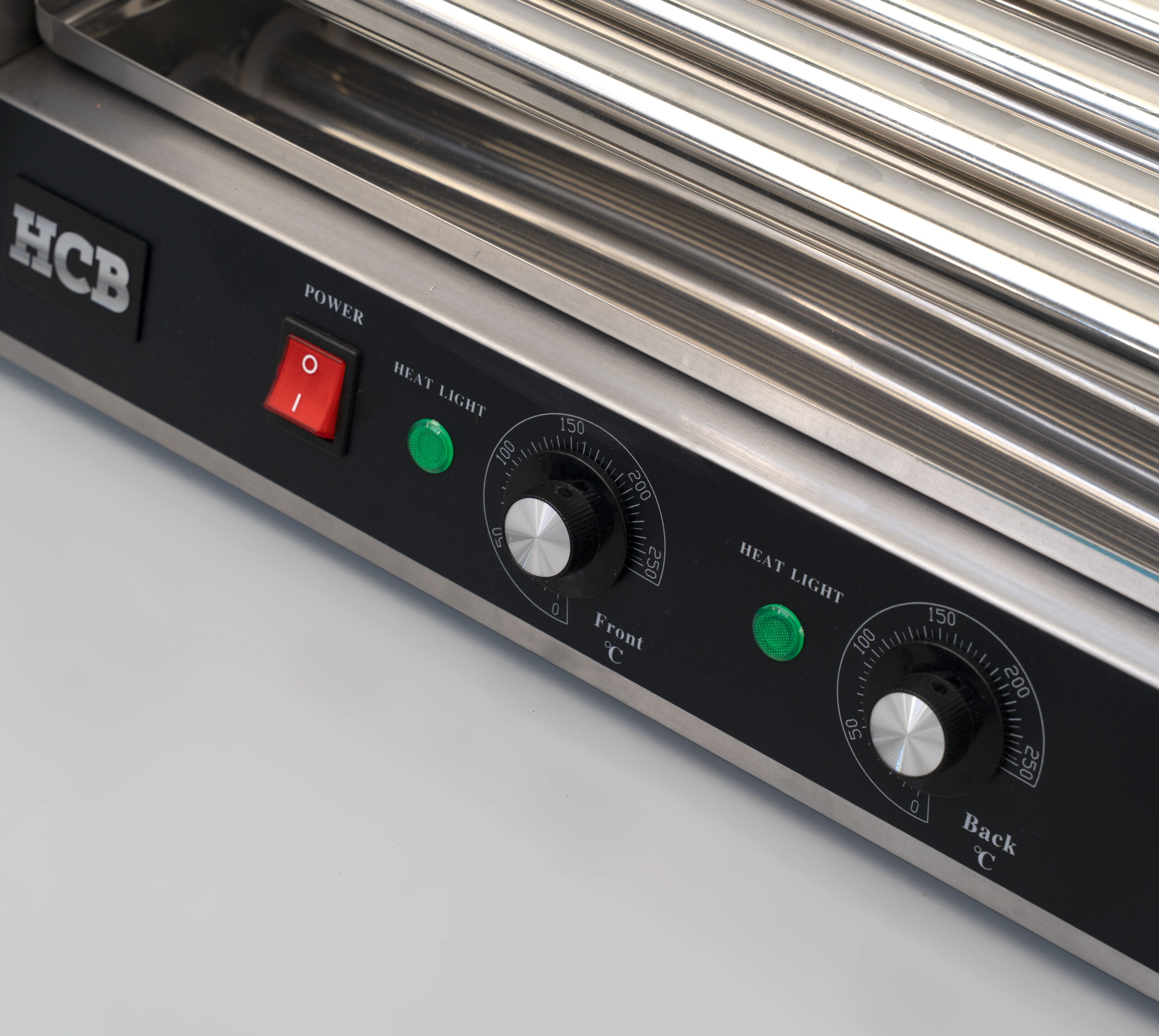 HCB Sausage Grill - Hot Dog Roller - 5 Rolls - Stainless Steel - 230V