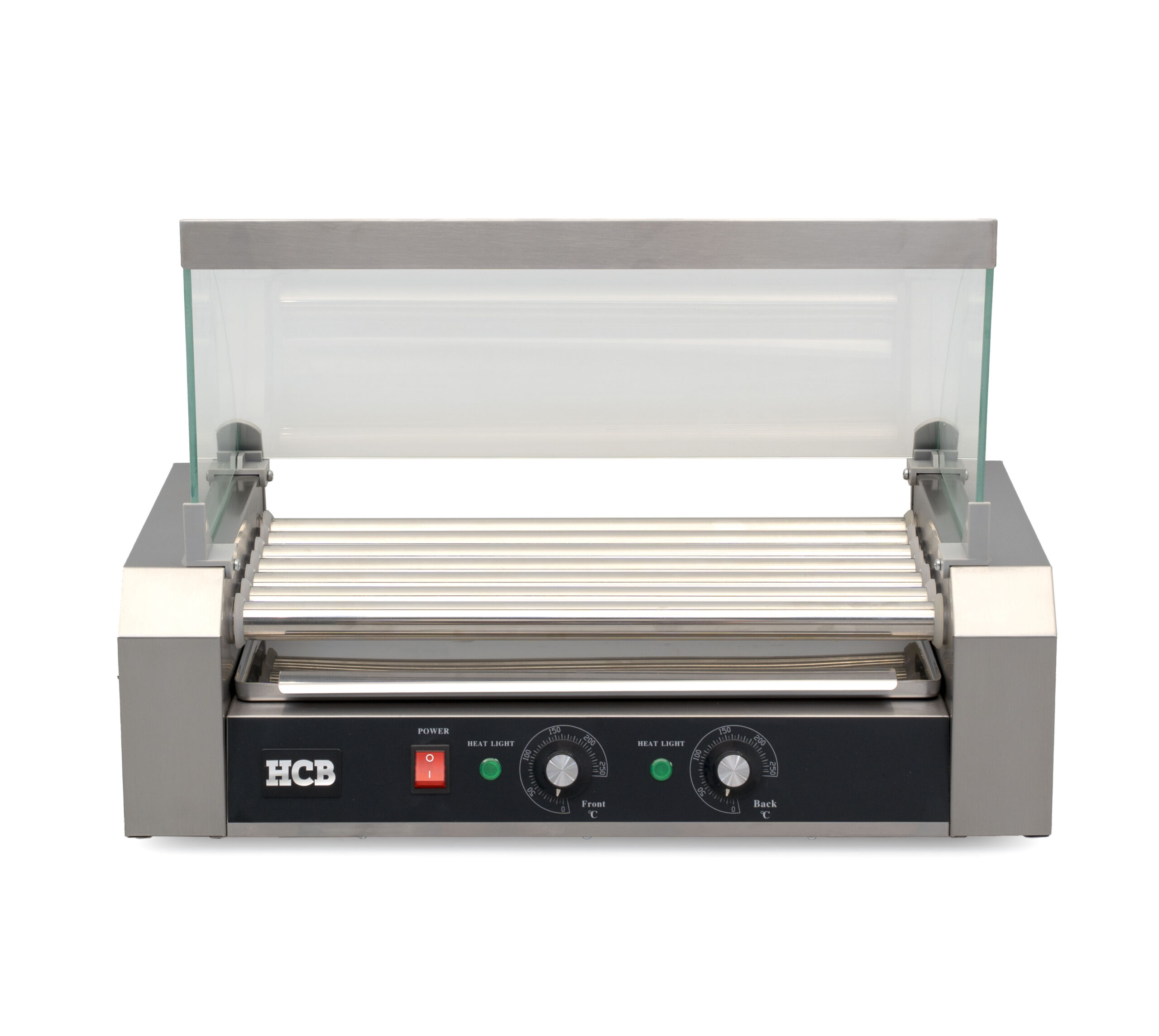HCB Sausage Grill - Hot Dog Roller - 7 rollers - Stainless Steel - 230V