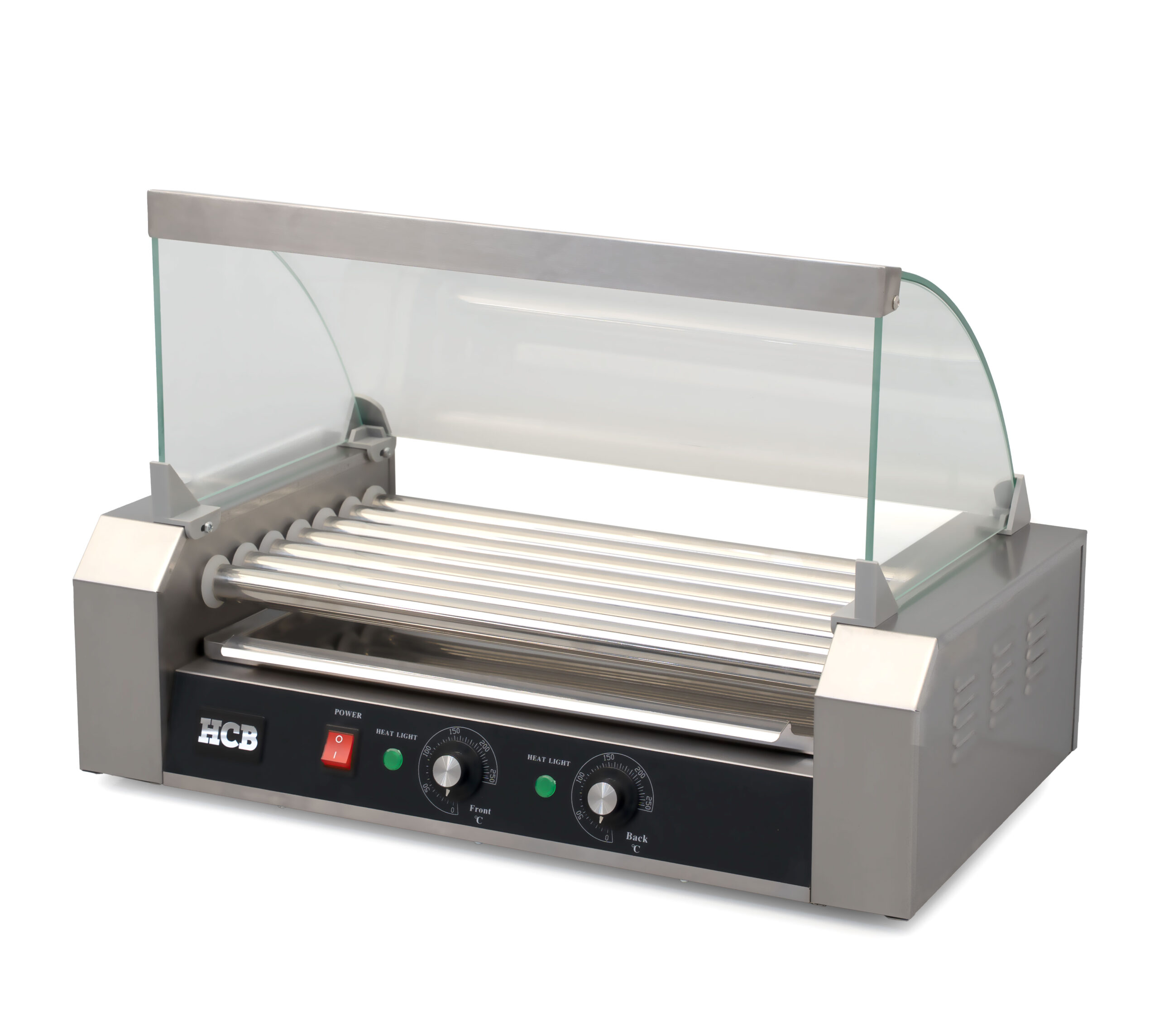 HCB Sausage Grill - Hot Dog Roller - 7 rollers - Stainless Steel - 230V