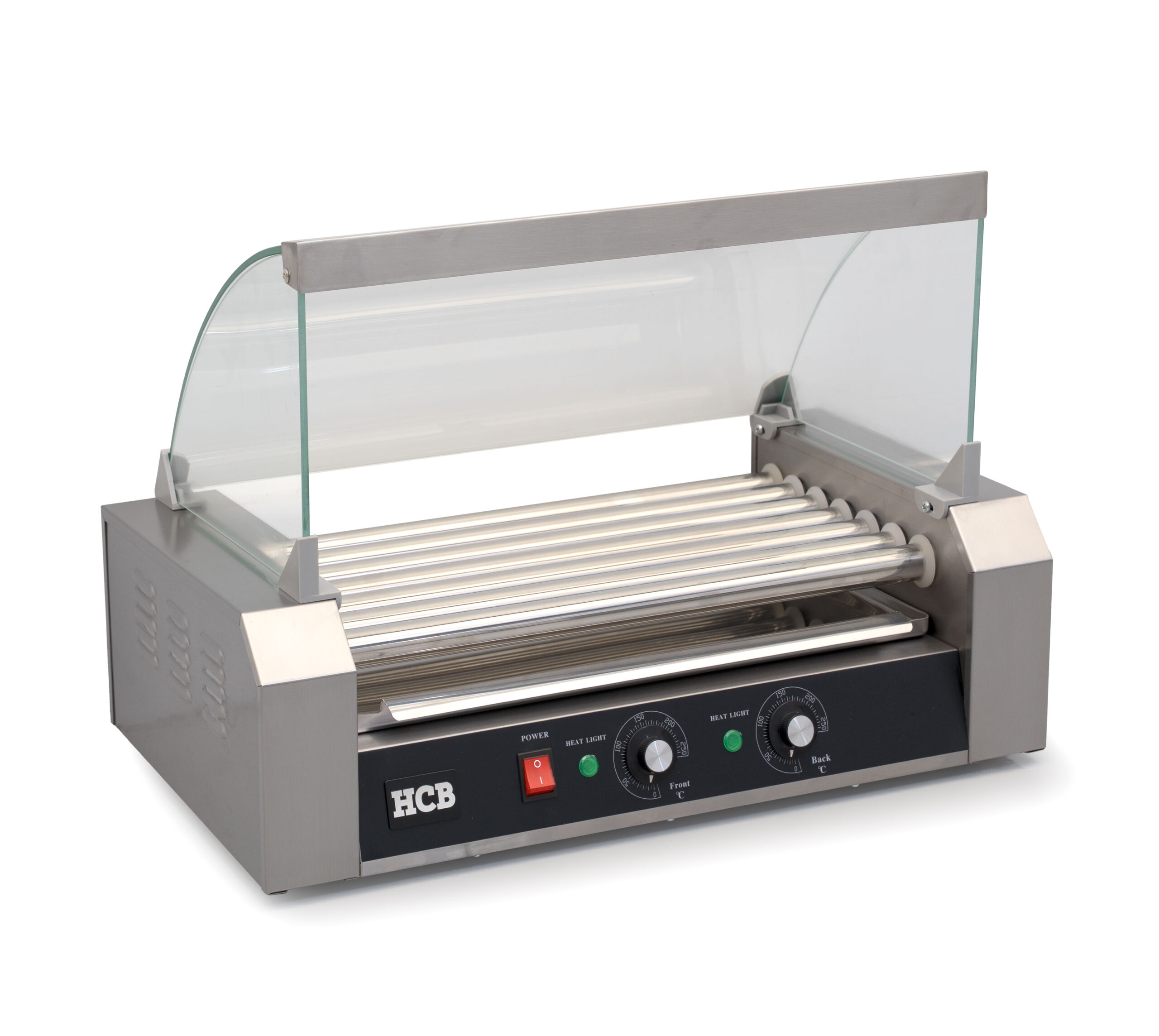 HCB Sausage Grill - Hot Dog Roller - 7 rollers - Stainless Steel - 230V