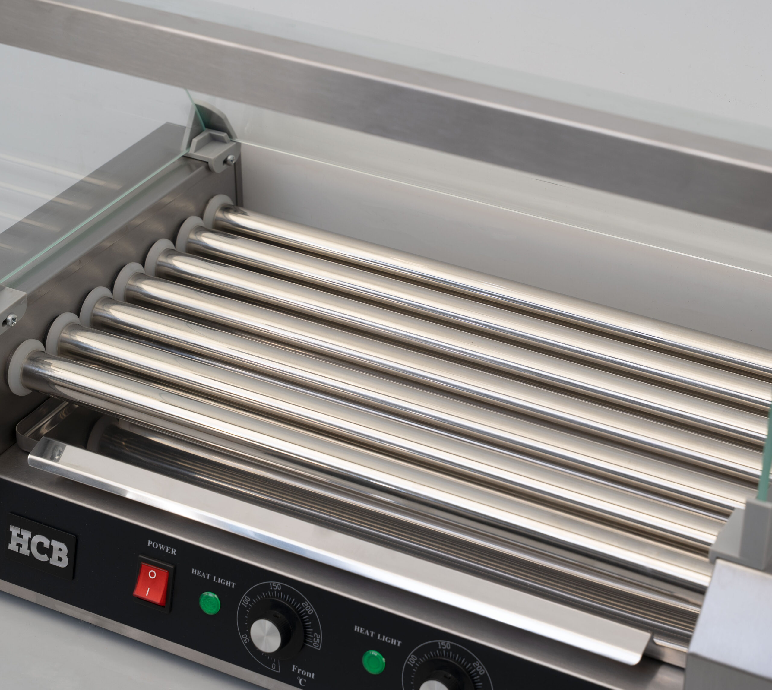 HCB Sausage Grill - Hot Dog Roller - 7 rollers - Stainless Steel - 230V