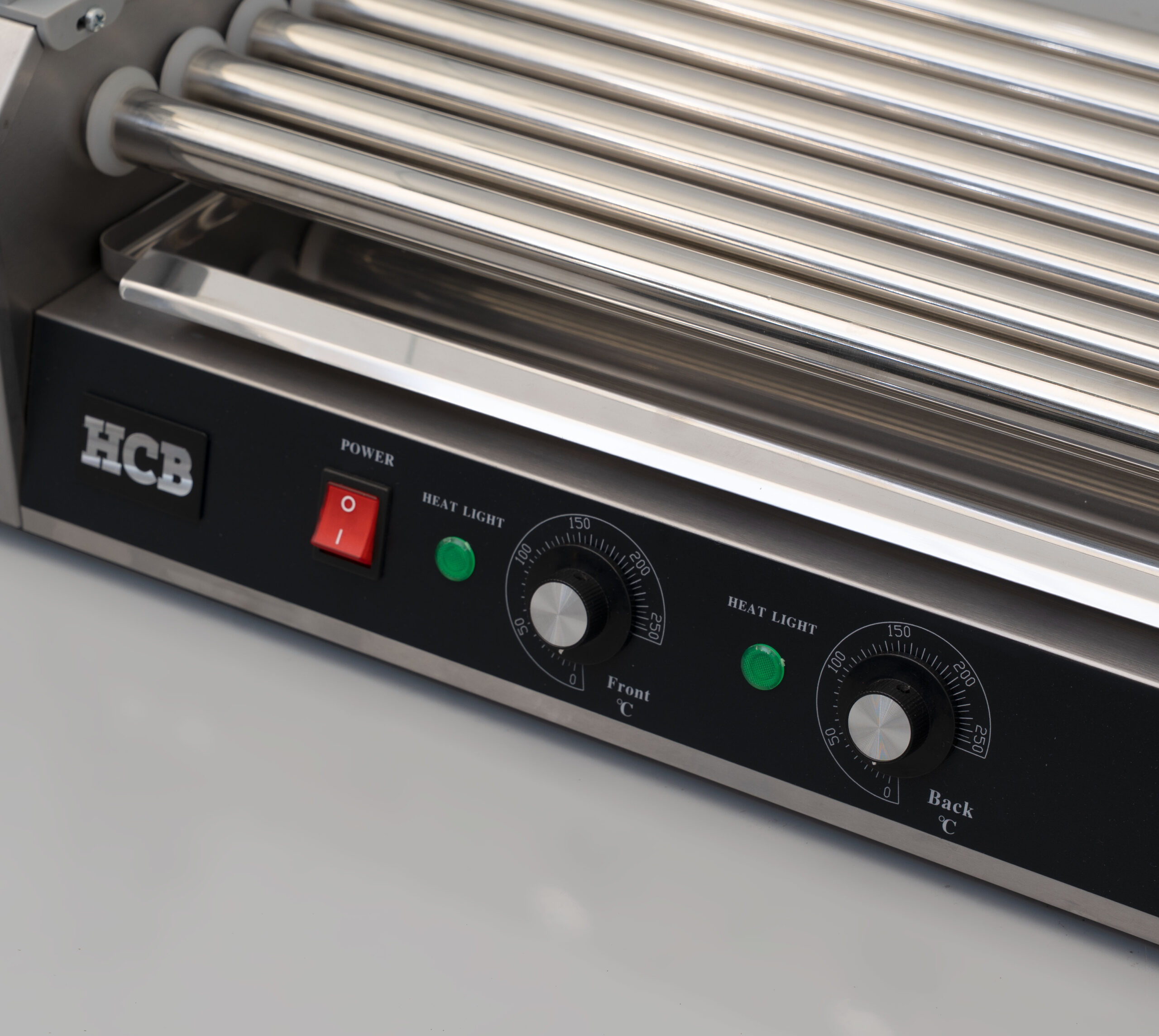 HCB Sausage Grill - Hot Dog Roller - 7 rollers - Stainless Steel - 230V
