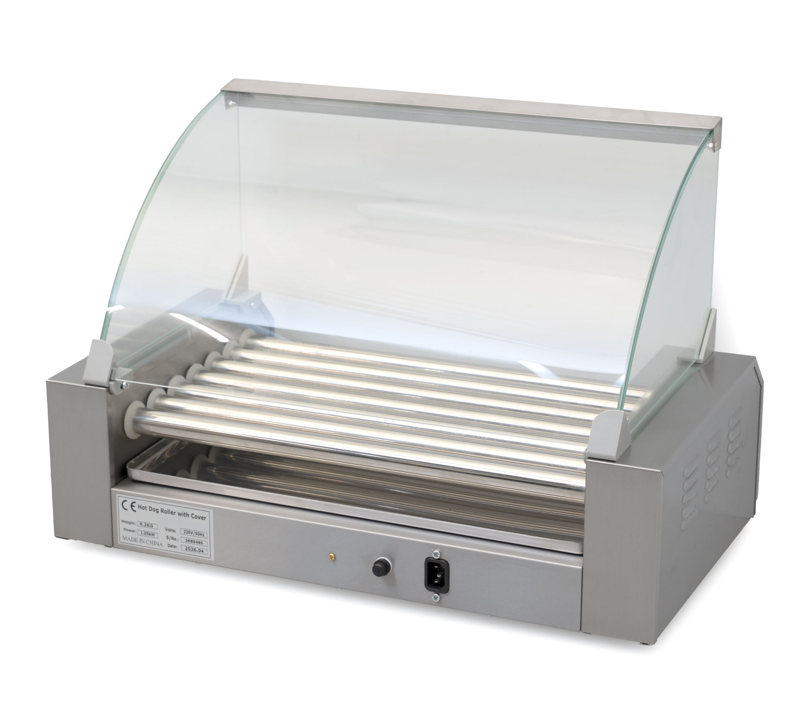 HCB Sausage Grill - Hot Dog Roller - 7 rollers - Stainless Steel - 230V