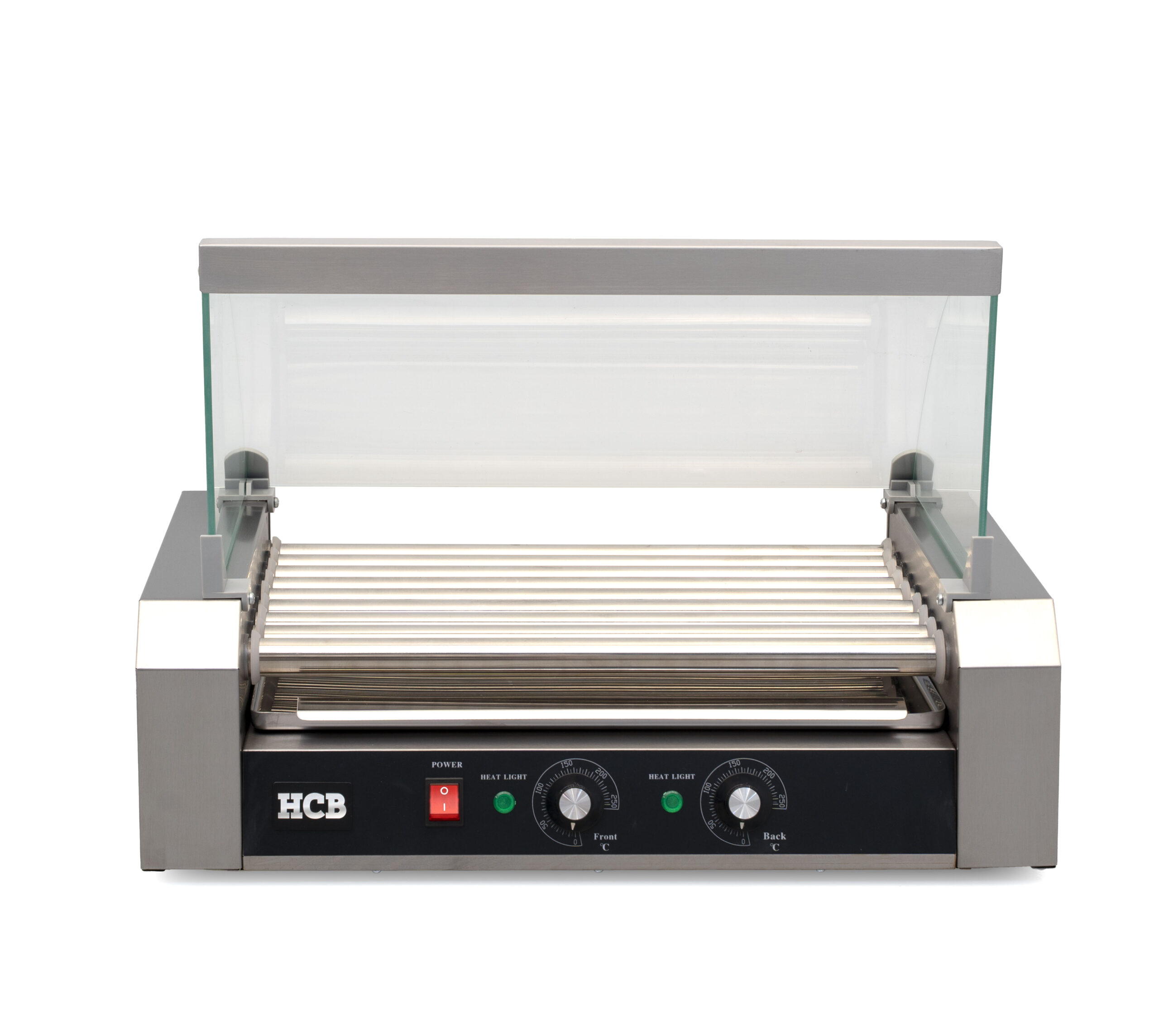 HCB Sausage Grill - Hot Dog Roller - 9 rollers - Stainless Steel - 230V
