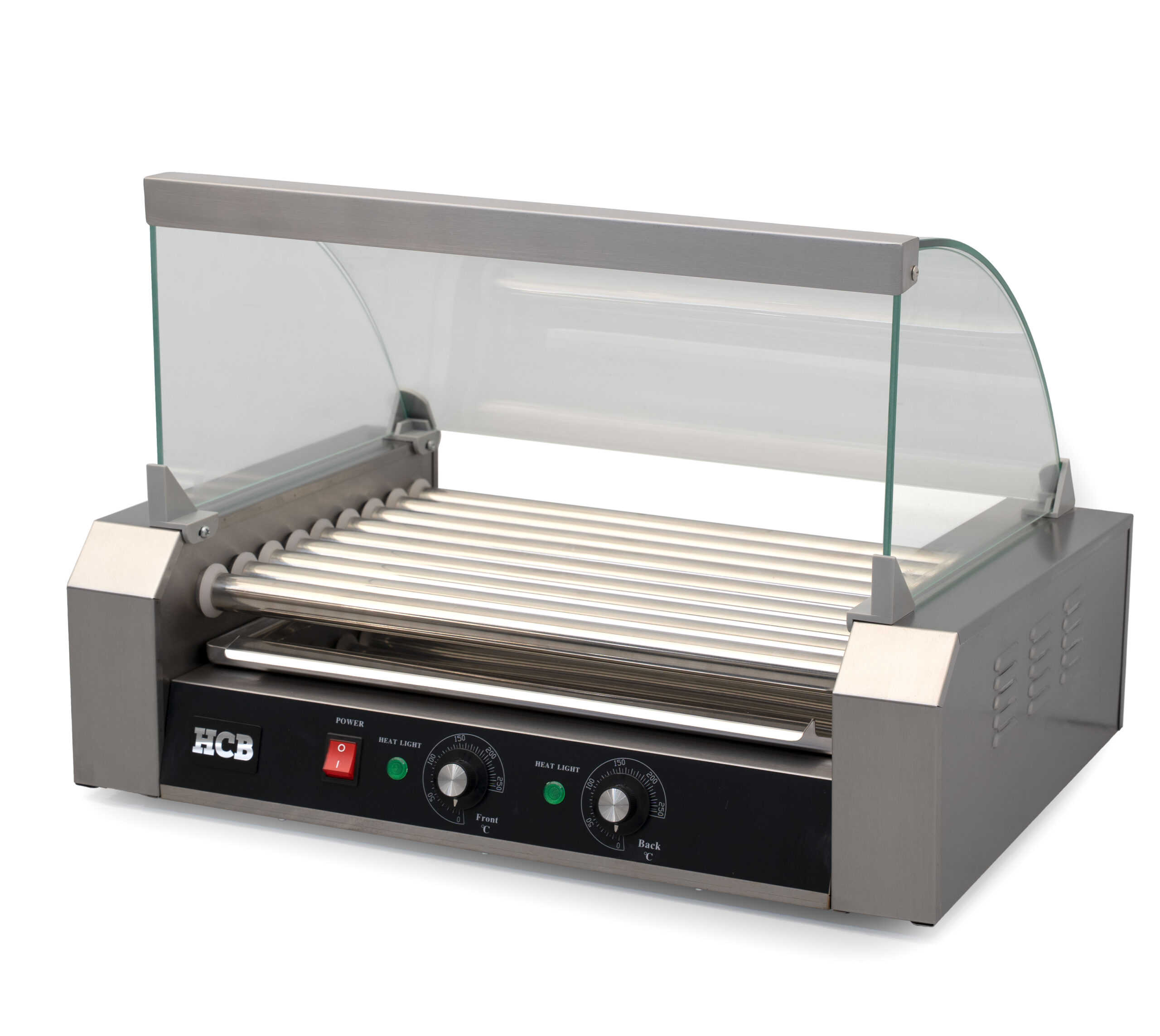 HCB Sausage Grill - Hot Dog Roller - 9 rollers - Stainless Steel - 230V