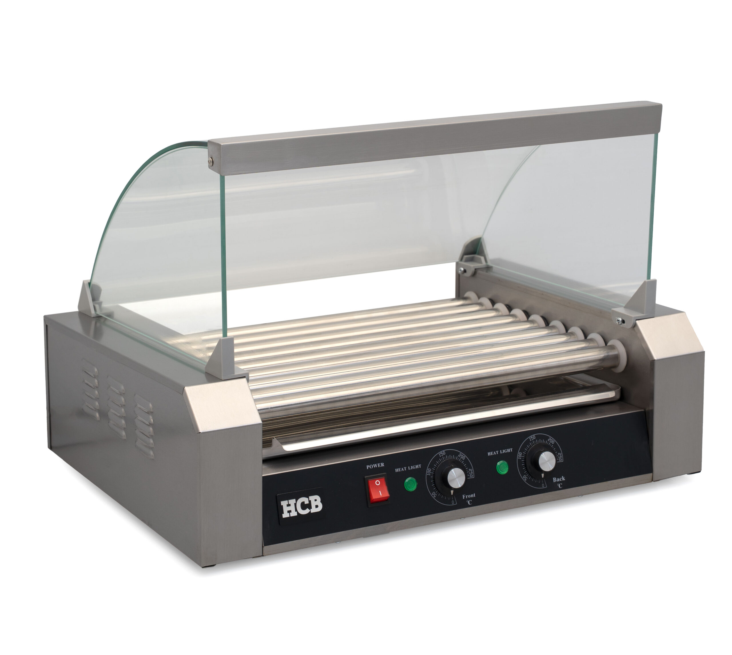 HCB Sausage Grill - Hot Dog Roller - 9 rollers - Stainless Steel - 230V