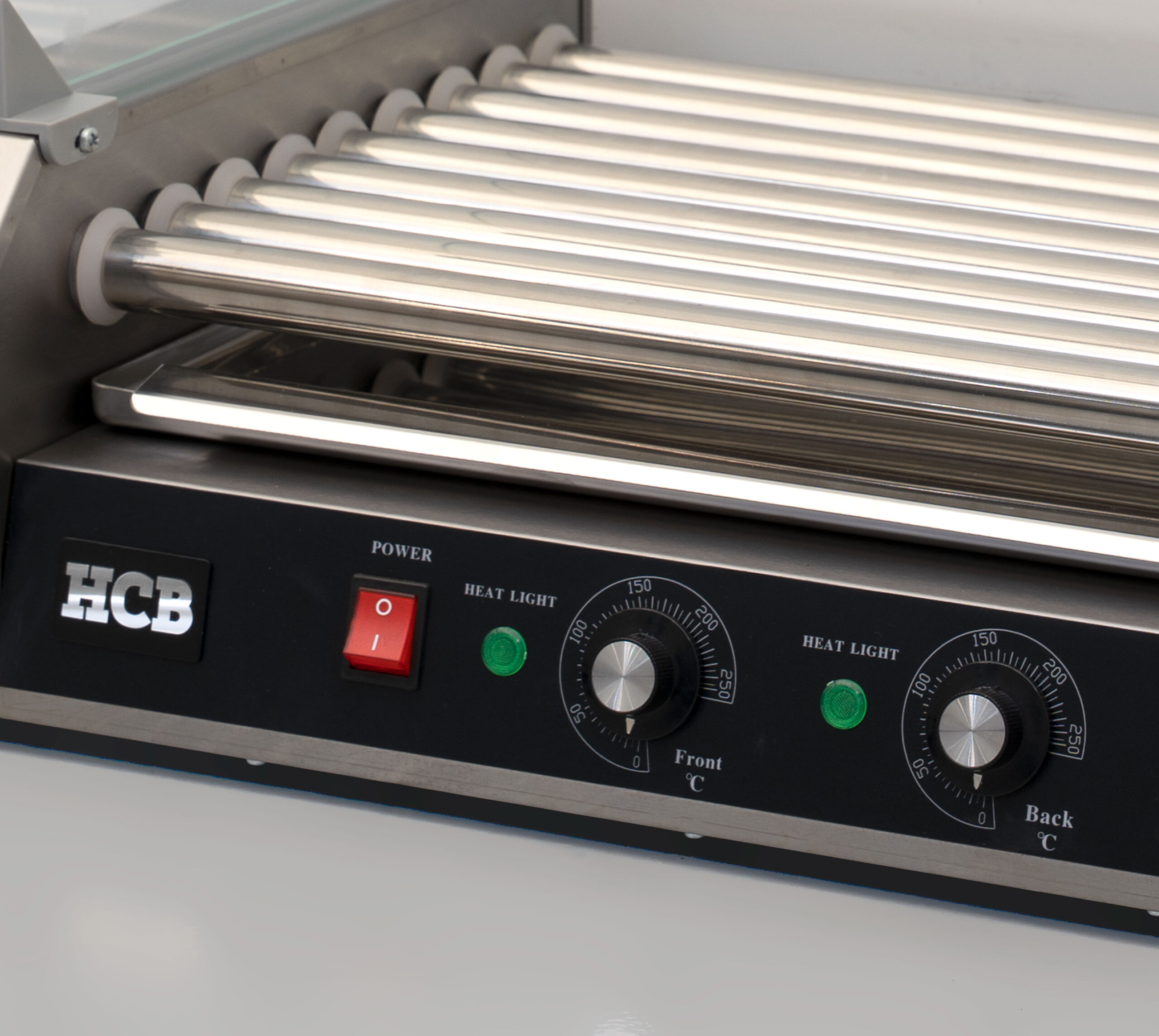 HCB Sausage Grill - Hot Dog Roller - 9 rollers - Stainless Steel - 230V