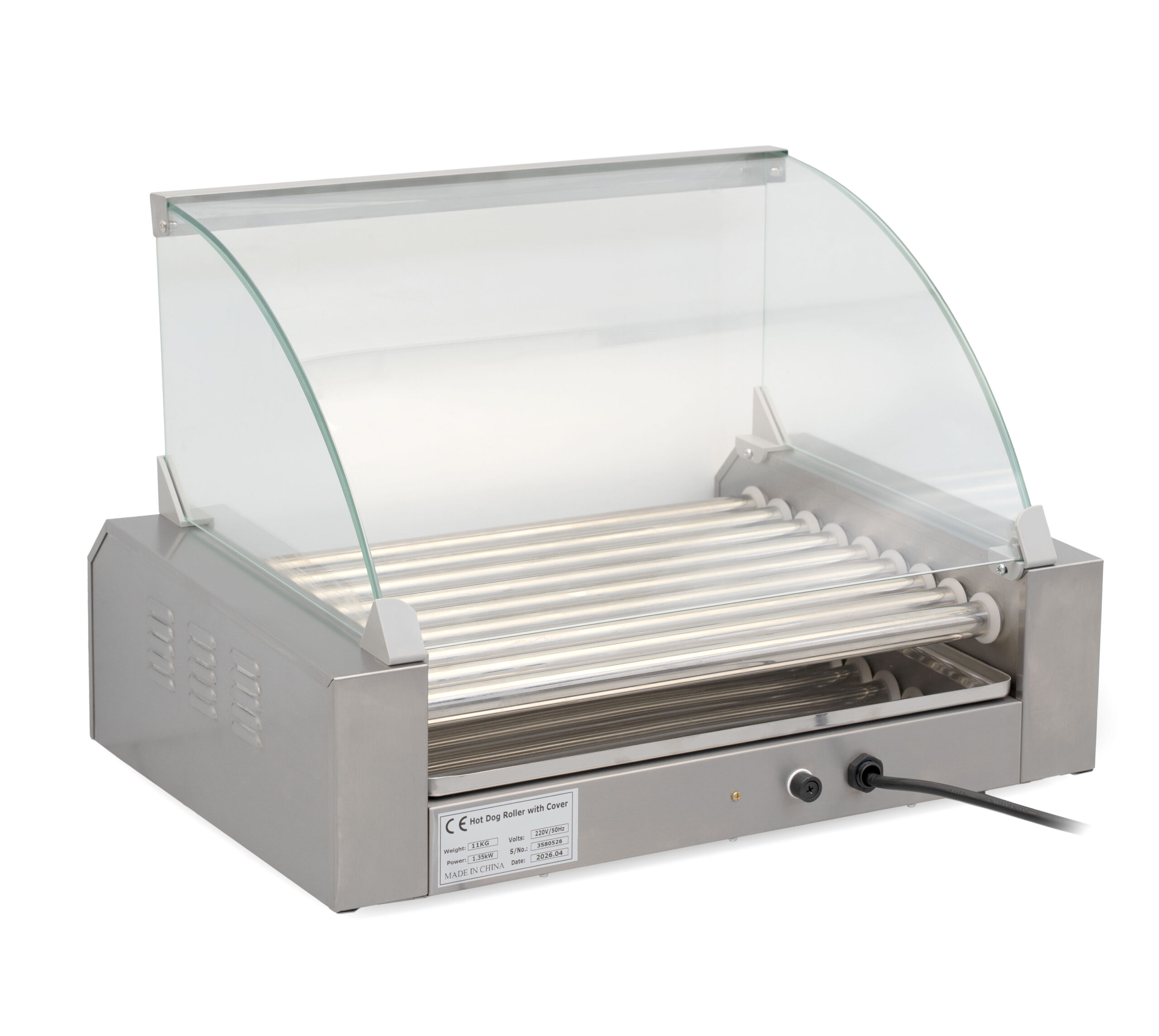 HCB Sausage Grill - Hot Dog Roller - 9 rollers - Stainless Steel - 230V