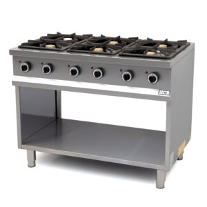 HCB Gas stove - 6 burners - 110 cm - 36 kW - stainless steel