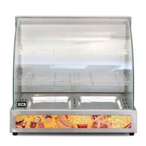 HCB Hot Display Case - 66 cm - 230V - stainless steel