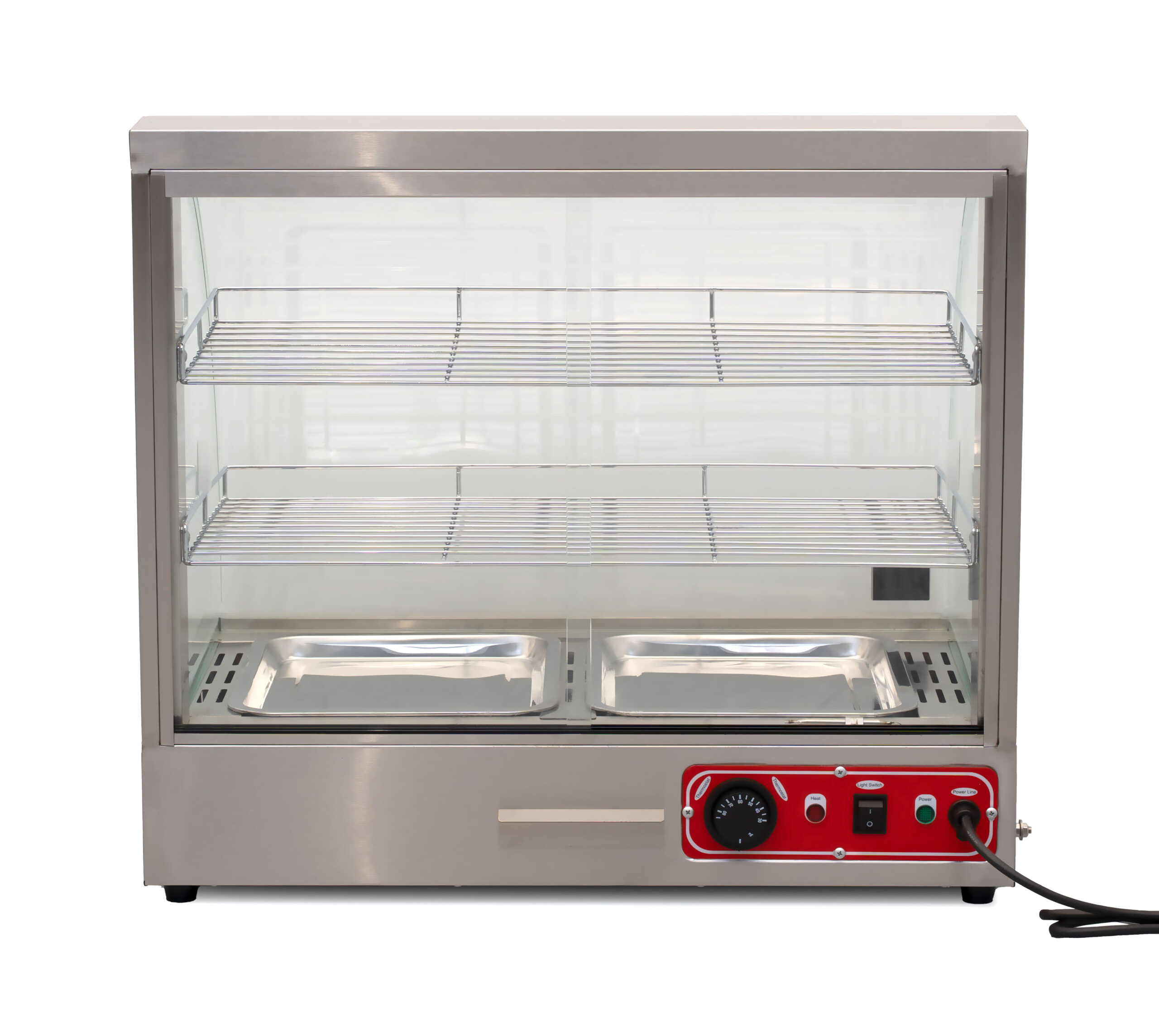 HCB Hot Display Case - 66 cm - 230V - stainless steel