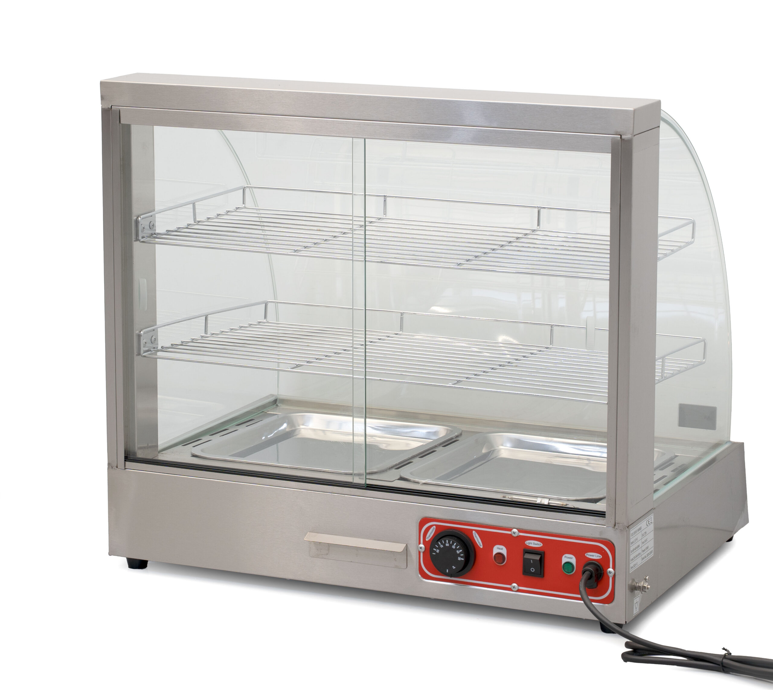HCB Hot Display Case - 66 cm - 230V - stainless steel