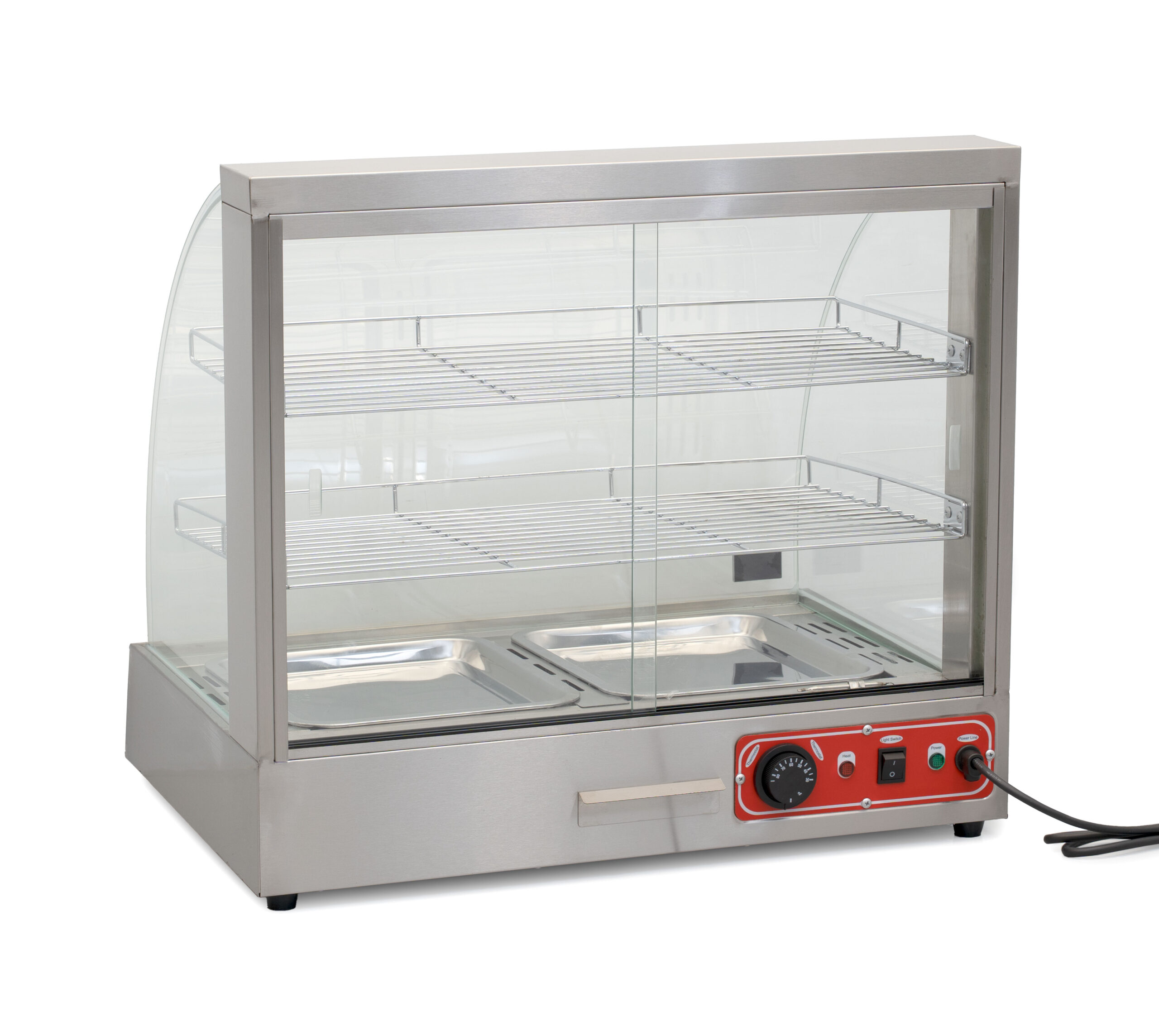 HCB Hot Display Case - 66 cm - 230V - stainless steel