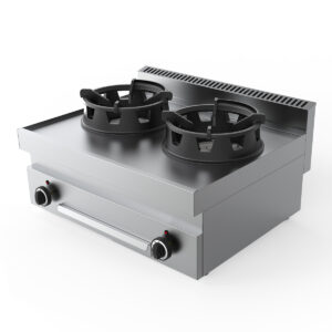 HCB Wok Table - 65 cm - natural gas - stainless steel