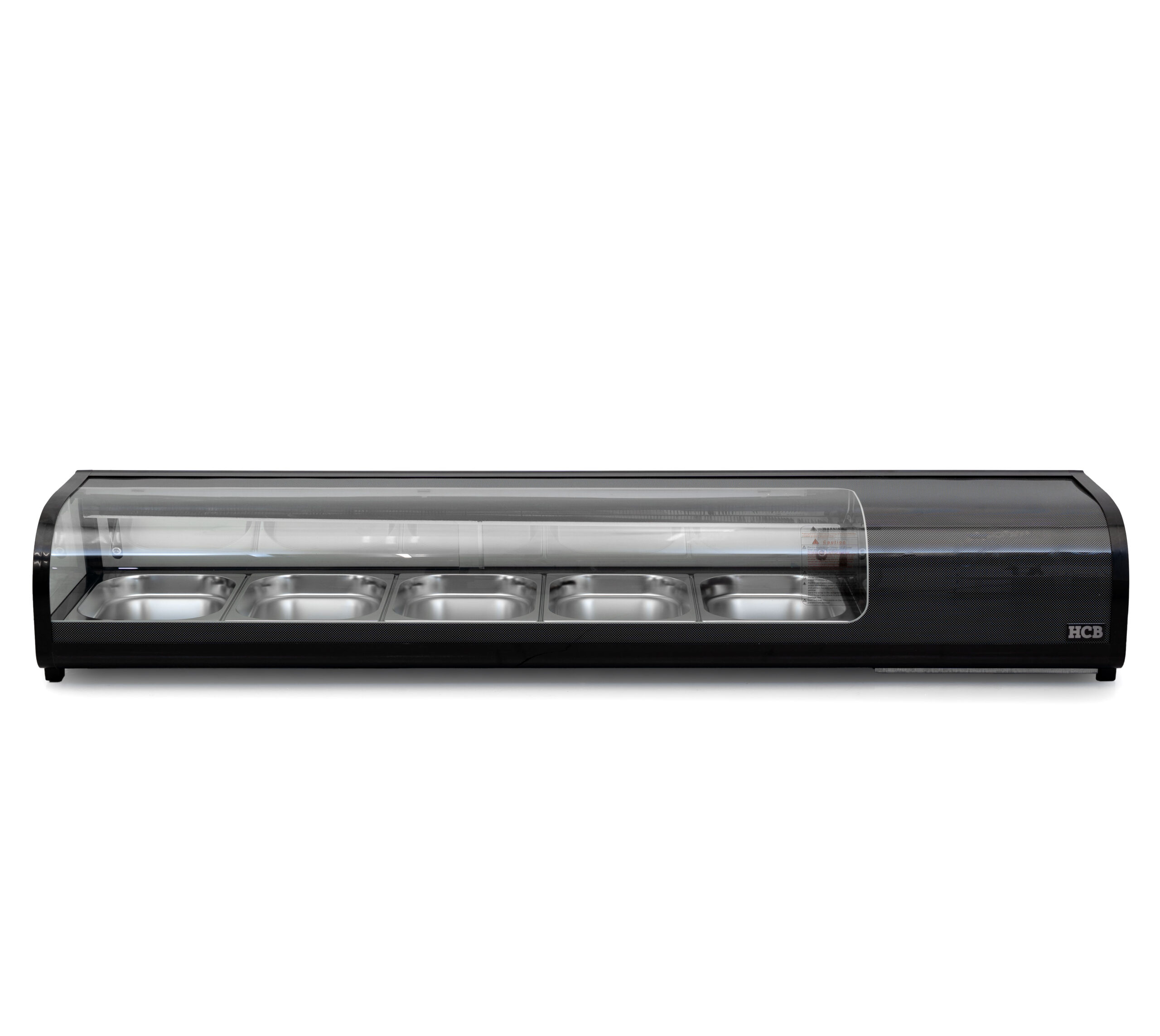 HCB Sushi showcase - 5 x 1/2 GN - 180 cm - 230V