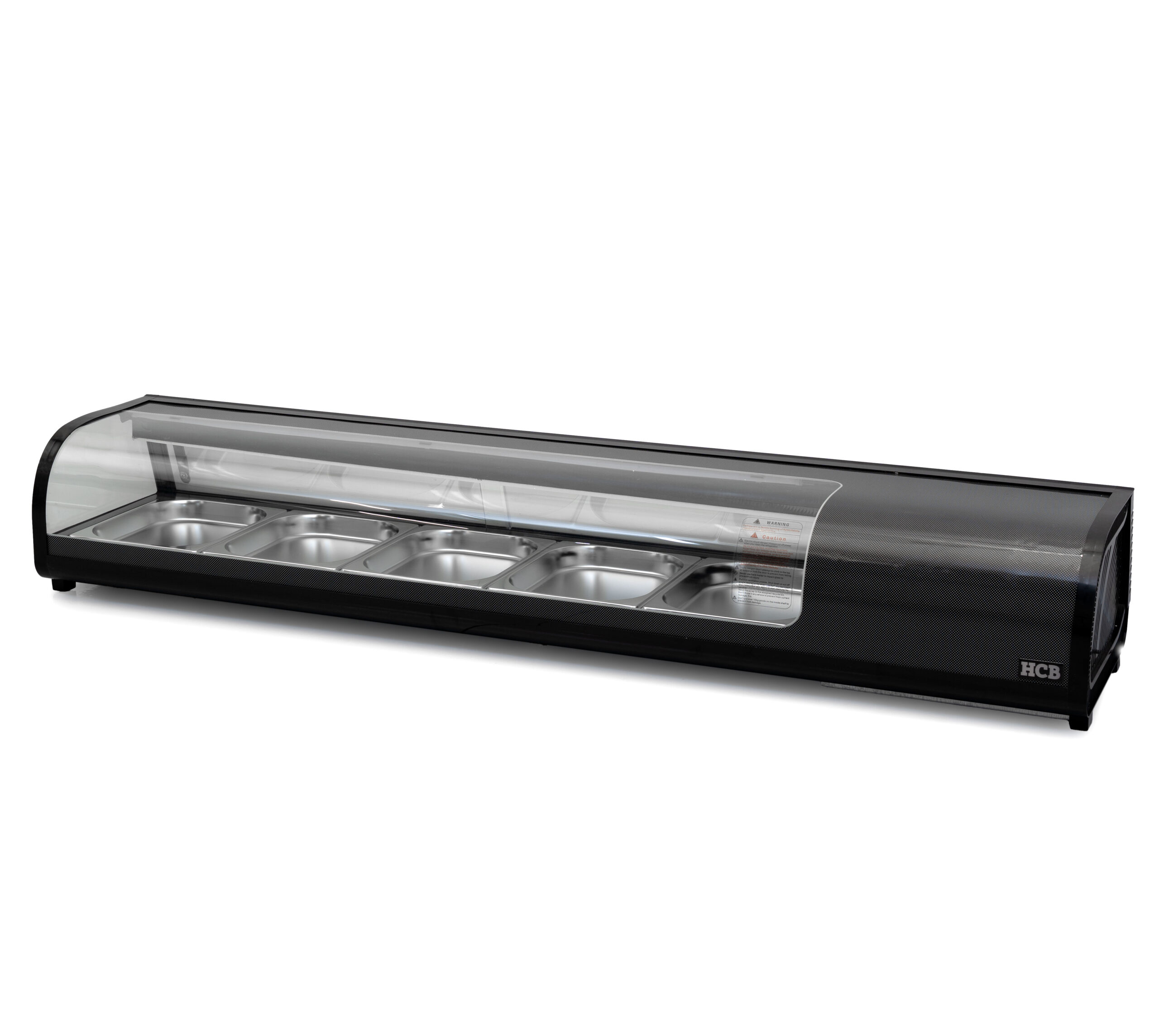 HCB Sushi showcase - 5 x 1/2 GN - 180 cm - 230V