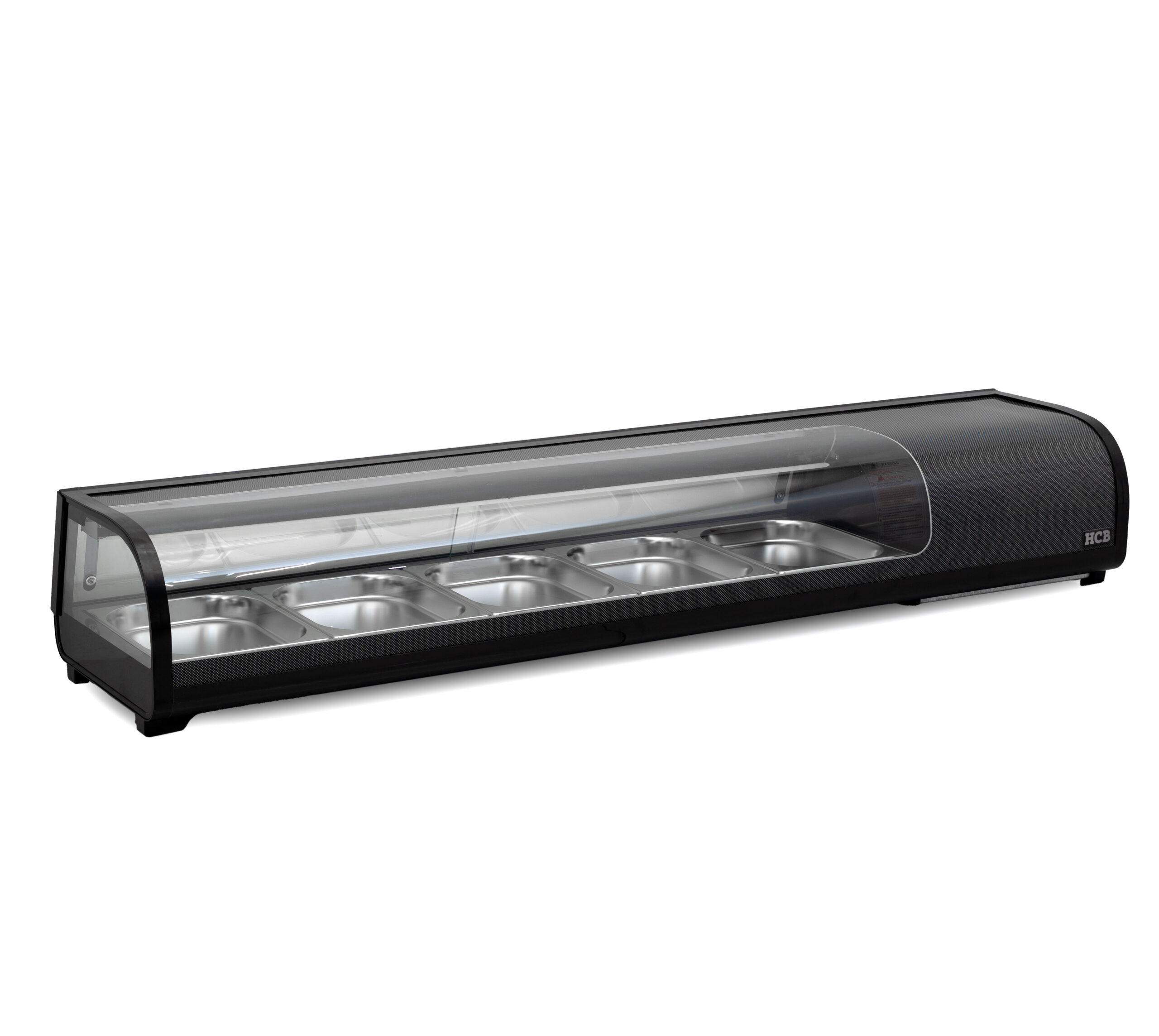 HCB Sushi showcase - 5 x 1/2 GN - 180 cm - 230V