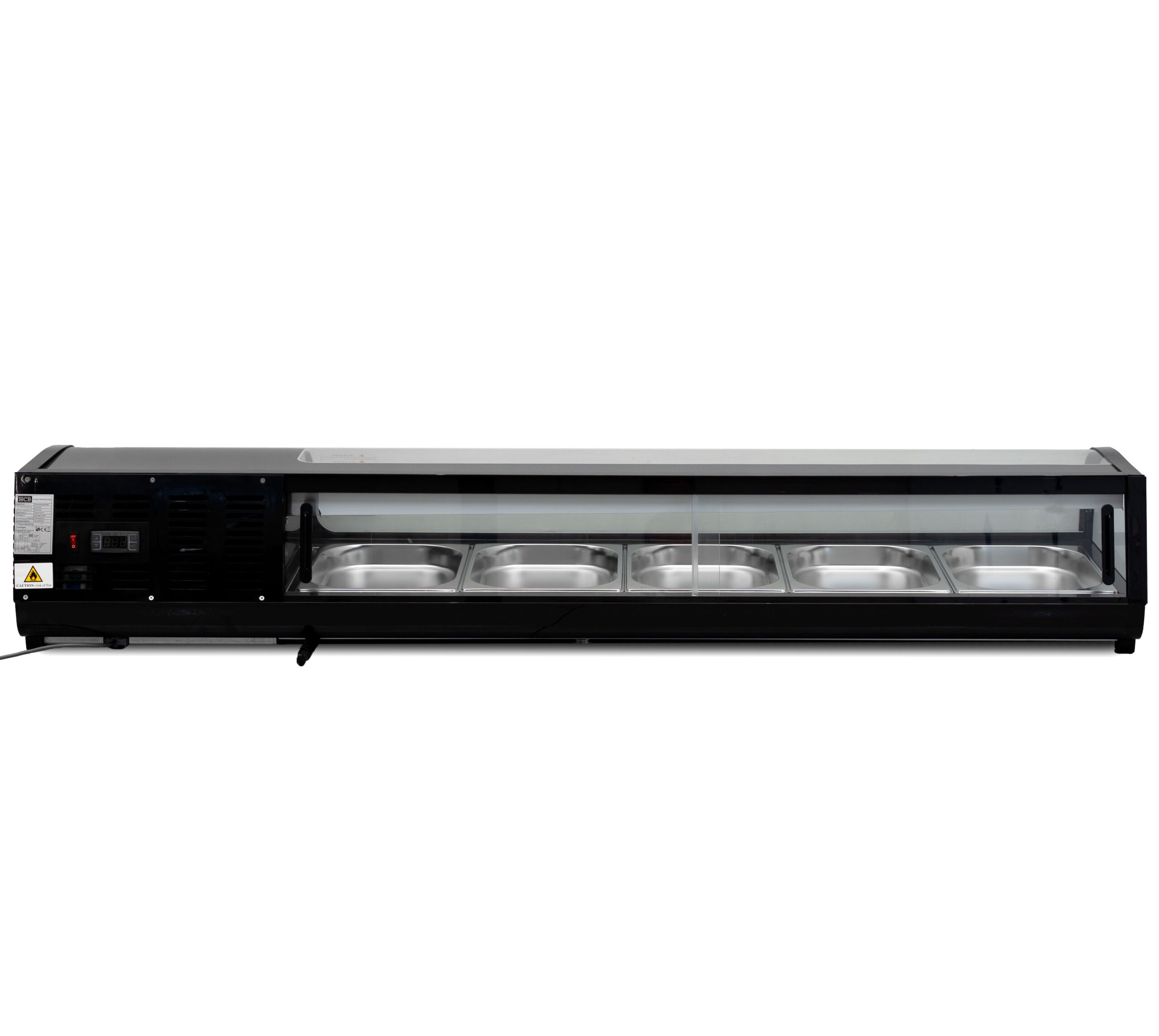 HCB Sushi showcase - 5 x 1/2 GN - 180 cm - 230V