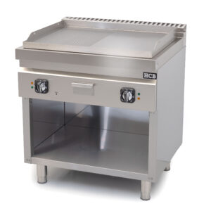 HCB Griddle - 70S - smooth/ribbed - 9 kW - 80 cm - 400V - stainless steel