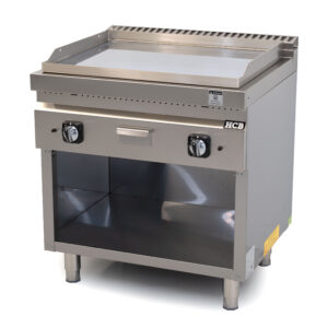 HCB Griddle - 70S - chrome - 13 kW - 80 cm - natural gas - stainless steel