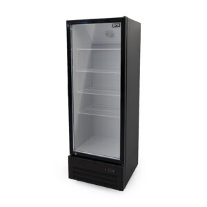 HCB Glass-Door Refrigerator - 310 liters - black - 230V