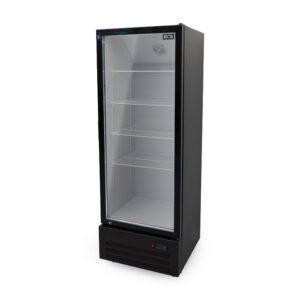 HCB Glass-Door Refrigerator - 310 liters - black - 230V