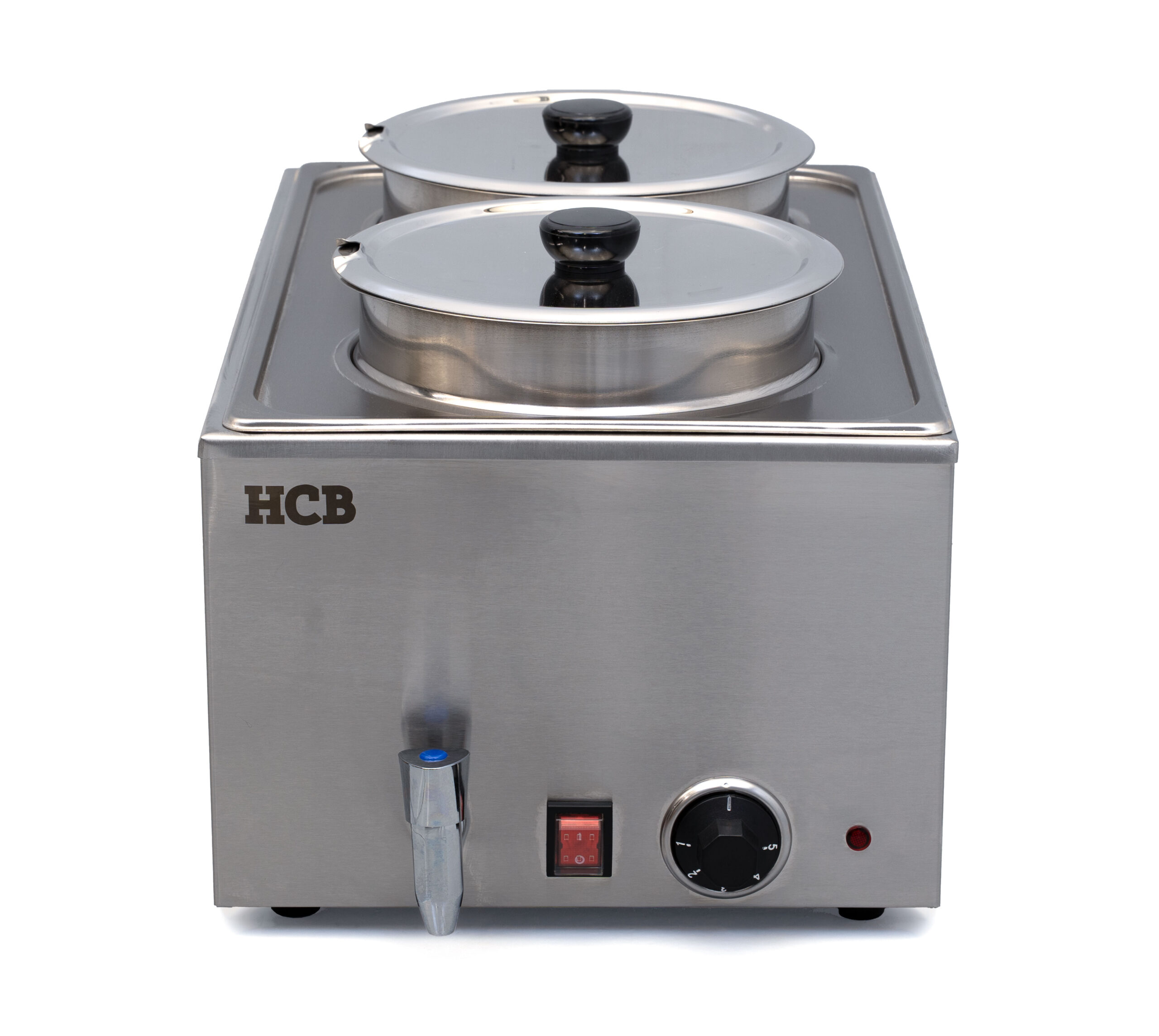 HCB Bain marie - hotpot - 2 x 6 liters - 230V - stainless steel