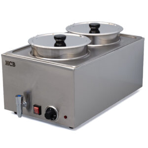 HCB Bain marie - hotpot - 2 x 6 liters - 230V - stainless steel