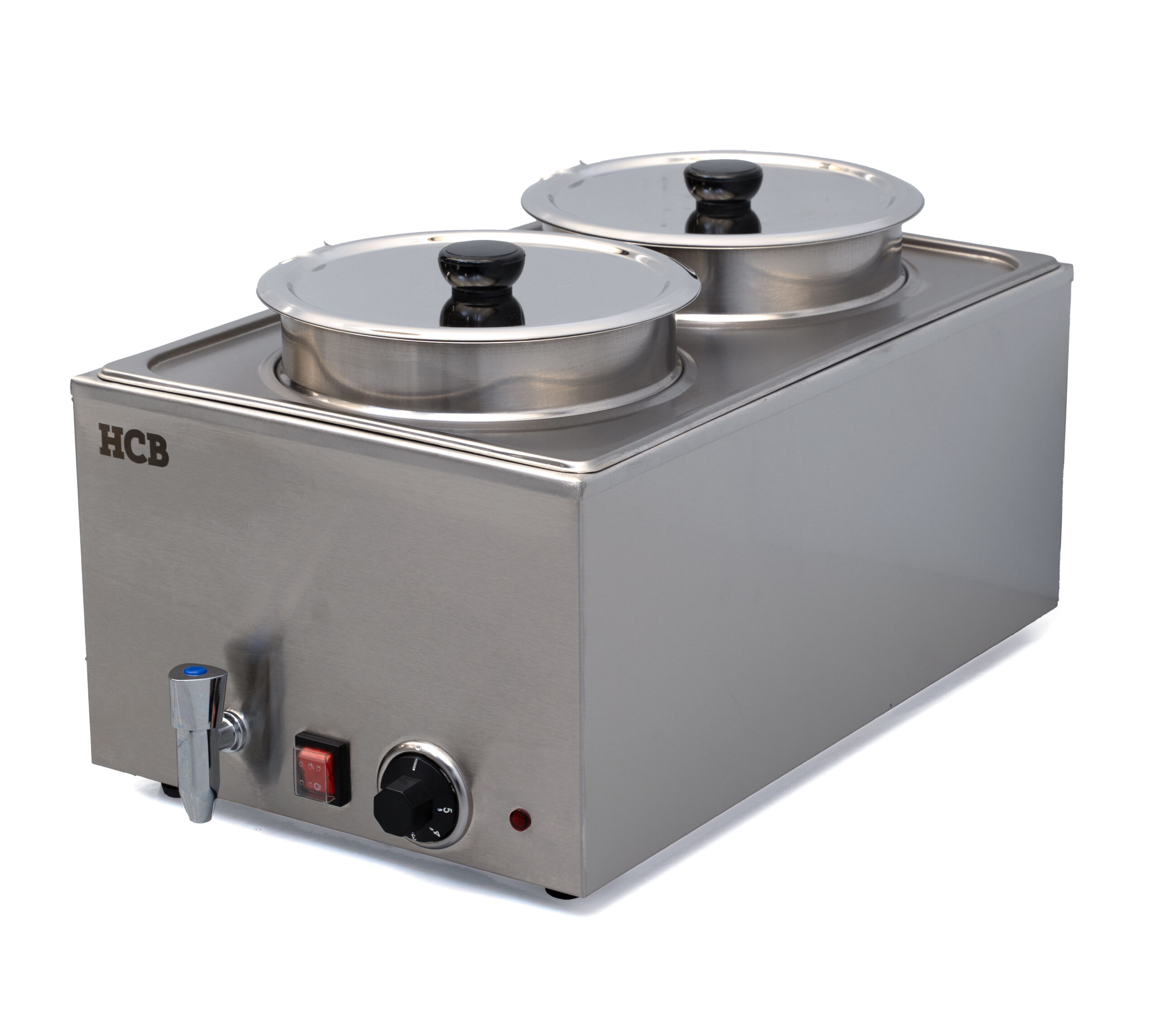 HCB Bain marie - hotpot - 2 x 6 liters - 230V - stainless steel