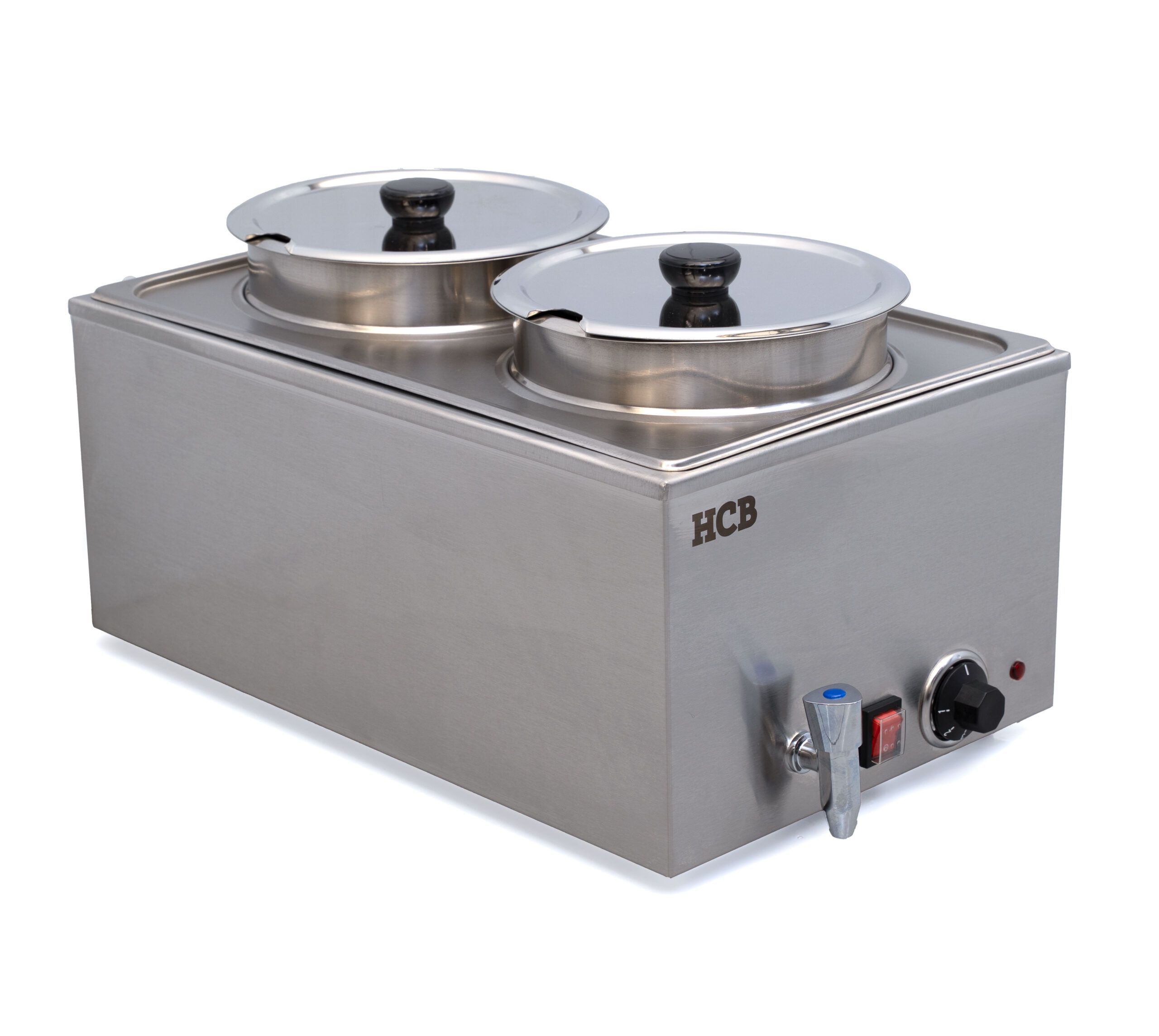 HCB Bain marie - hotpot - 2 x 6 liters - 230V - stainless steel