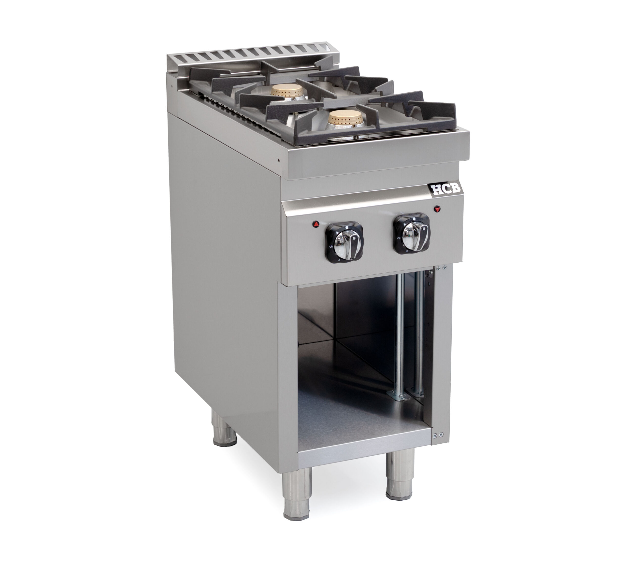 HCB Stove - 70S - 2 burners - 13 kW - 40 cm - natural gas - stainless steel