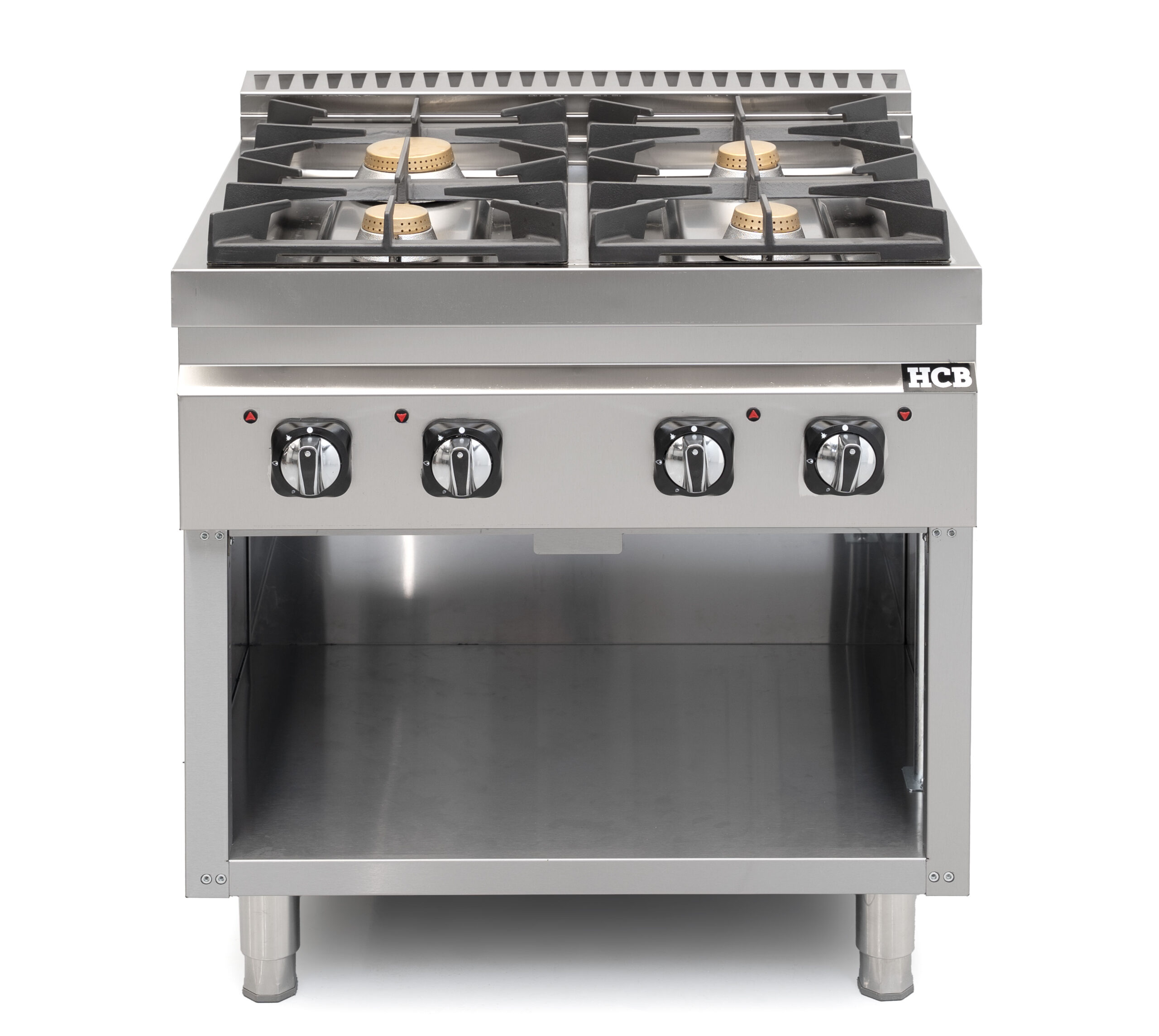 HCB Stove - 70S - 4 burners - 28.5 kW - 80 cm - natural gas - stainless steel