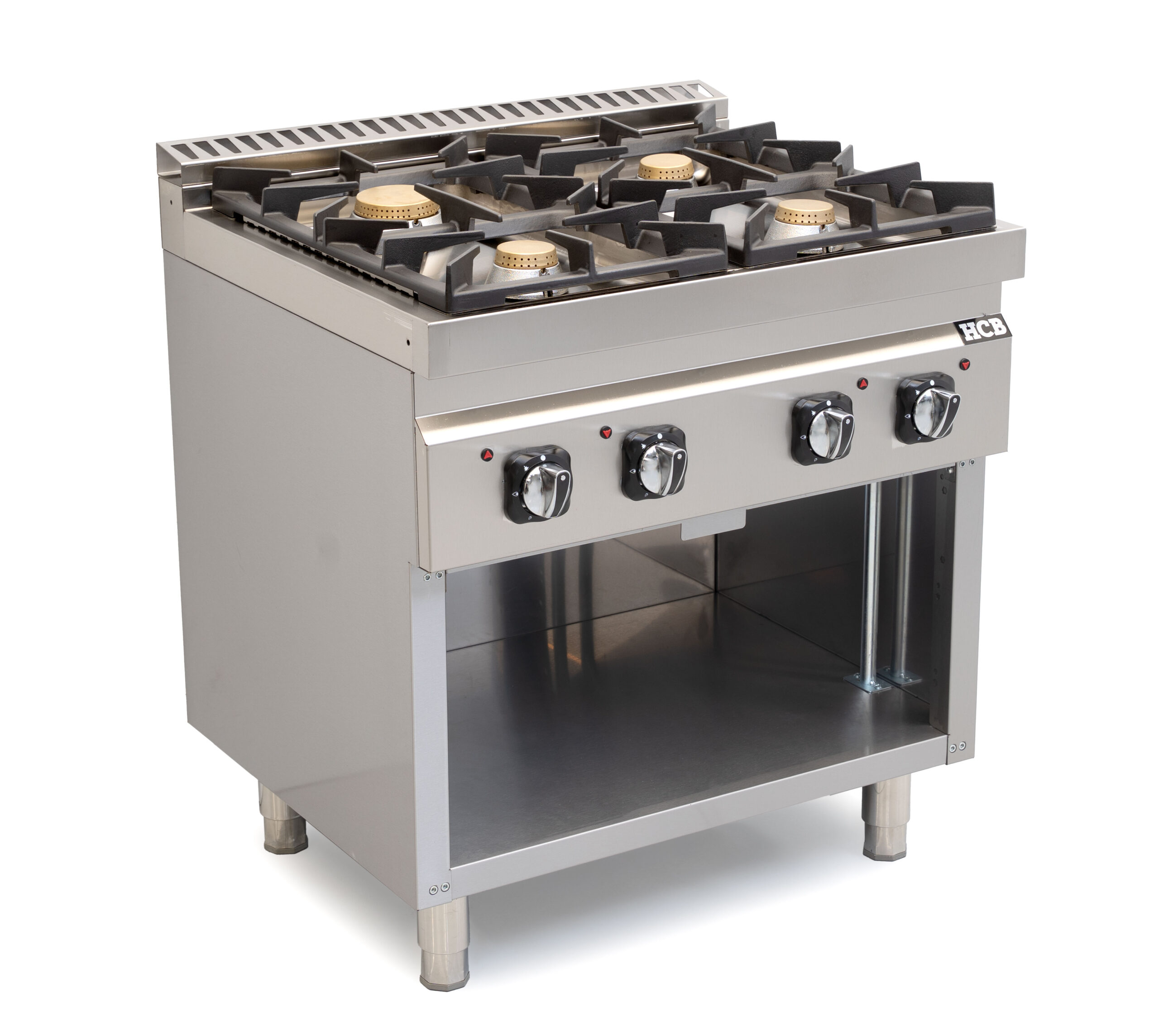 HCB Stove - 70S - 4 burners - 28.5 kW - 80 cm - natural gas - stainless steel