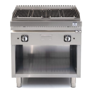 HCB Lavagrill - 70S - lava stone - 18 kW - 80 cm - natural gas - stainless steel