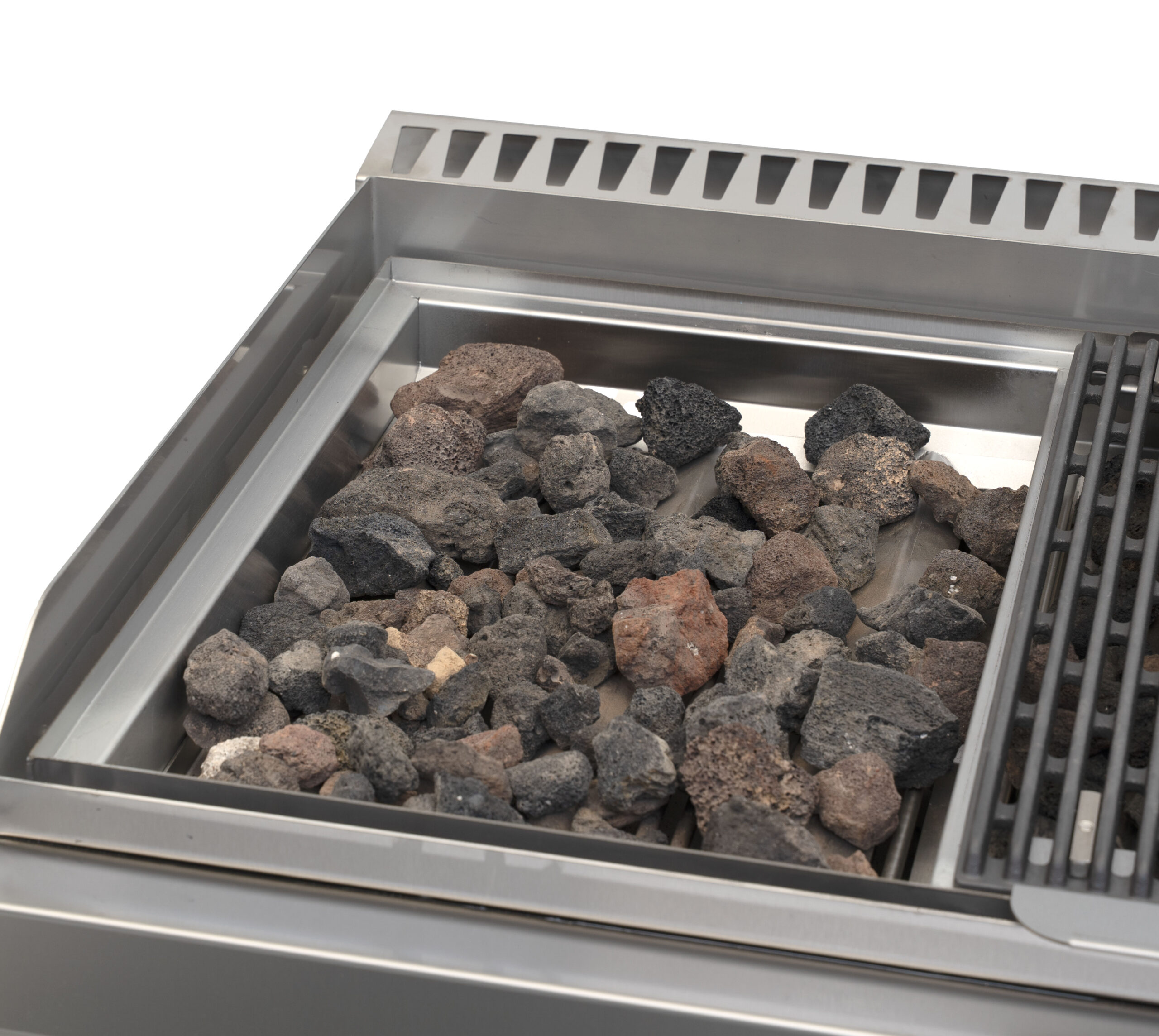 HCB Lavagrill - 70S - lava stone - 18 kW - 80 cm - natural gas - stainless steel