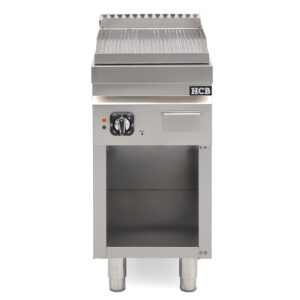 HCB Baking Sheet - 70S - ribbed - 4.5 kW - 40 cm - 400V - stainless steel