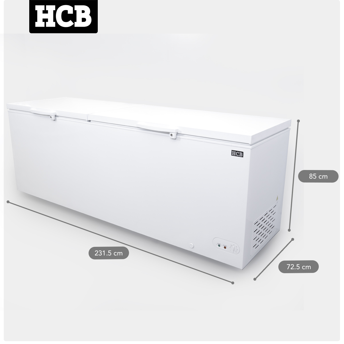 HCB Freezer - double hinged lid - 755 liters - 230
